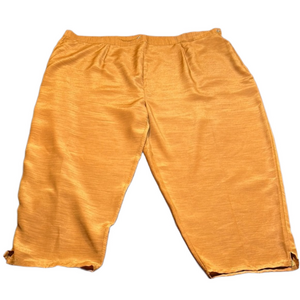 SELENE SPORT Fabulous Coppery/Gold Shimmering Crop Pants Size 3X
